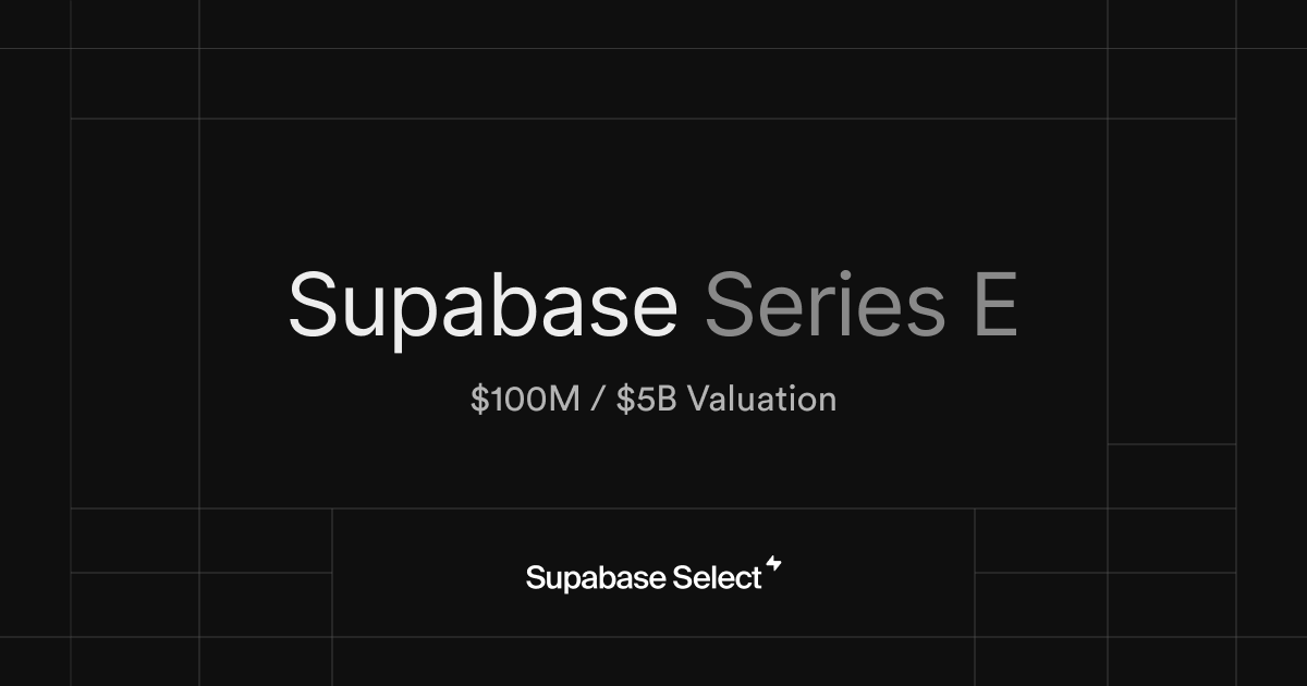 Supabase Series E